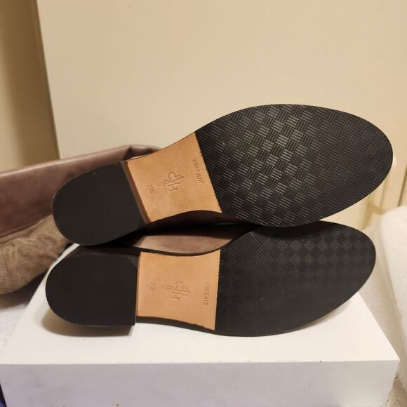 NEW Cole Haan "Isabelle" Taupe Leather/Suede-Over-the-Knee Boots Sz.7.5 Ret $329 - Picture 9 of 10